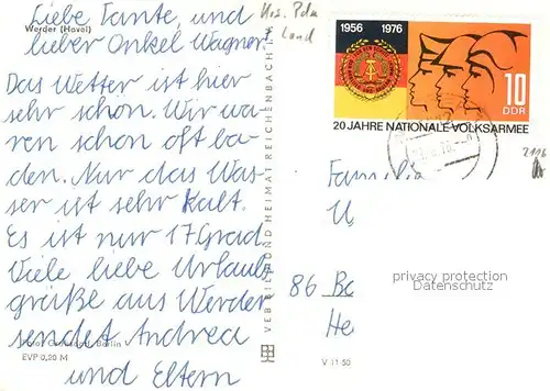 AK / Ansichtskarte Werder_Havel Havelpartie Werder Havel