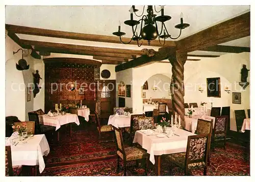 AK / Ansichtskarte Rothenburg_Tauber Hotel Eisenhut Eisenhutstube Rothenburg Tauber