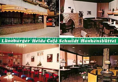 AK / Ansichtskarte Hankensbuettel Heide Cafe Schmidt mit Kloster Isenhagen Hankensbuettel