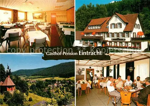 AK / Ansichtskarte Friedrichstal_Baiersbronn Gasthof Pension Eintracht Gastraeume Friedrichstal_Baiersbronn