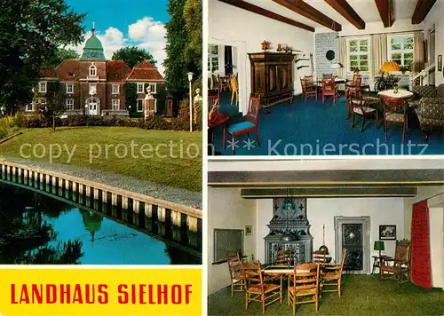 AK / Ansichtskarte Neuharlingersiel Landhaus Sielhof Gaststube Kaminzimmer Neuharlingersiel