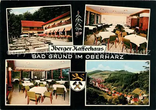 AK / Ansichtskarte Bad_Grund Iberger Kaffeehaus Gastraeume Freiterrasse Bad_Grund