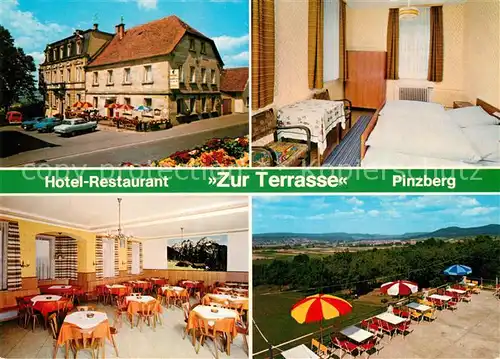 AK / Ansichtskarte Pinzberg Hotel Restaurant Zur Terrasse Gastraeume Zimmer  Pinzberg