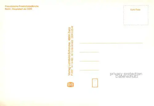 AK / Ansichtskarte Berlin Franzoesische Friedrichstadtkirche Berlin