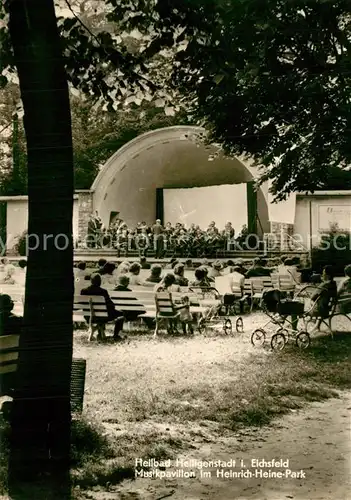 AK / Ansichtskarte Heiligenstadt_Eichsfeld Musikpavillon im Heinrich Heine Park Heiligenstadt_Eichsfeld