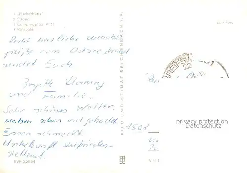 AK / Ansichtskarte ueckeritz_Usedom Fischerhuette Strand Campingplatz Ratscafe ueckeritz Usedom