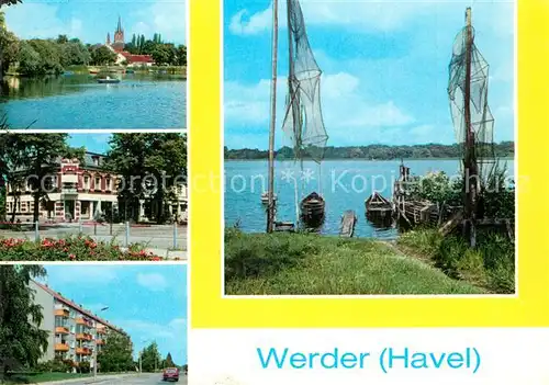 AK / Ansichtskarte Werder_Havel An der Havel Ernst Thaelmann Strasse Havelpartie Werder Havel