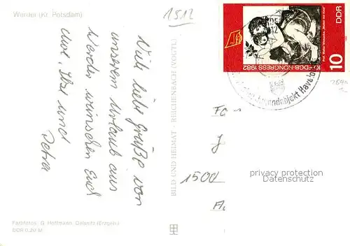 AK / Ansichtskarte Werder_Havel Havelpartie Bootsanlegestelle Werder Havel