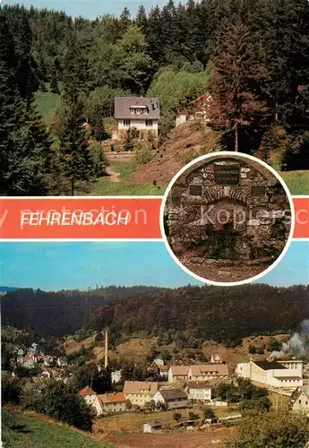 AK / Ansichtskarte Fehrenbach_Thueringer_Wald Im Eselsgrund Vordere Werraquelle Teilansicht Fehrenbach_Thueringer_Wald
