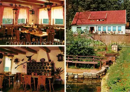 AK / Ansichtskarte Leinefelde Konsum Waldklause Koehlersgrund Gastraeume Leinefelde