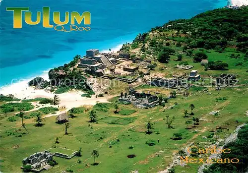 AK / Ansichtskarte Tulum Caribe Mexicano Aerial View Tulum