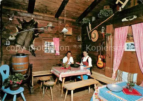 AK / Ansichtskarte Ginzling Beim Kasermandl in der Floitn Jausenstation Tristenbach Ginzling