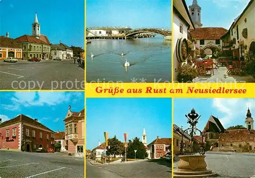 AK / Ansichtskarte Rust_Burgenland Seebad am Neusiedlersee Ortspartien Rust_Burgenland