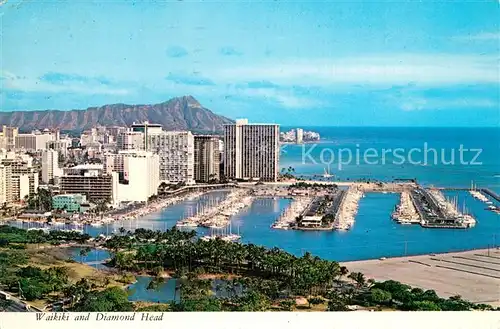 AK / Ansichtskarte Waikiki and Diamond Head 