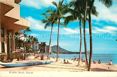 AK / Ansichtskarte Hawaii_US State Waikiki Beach 