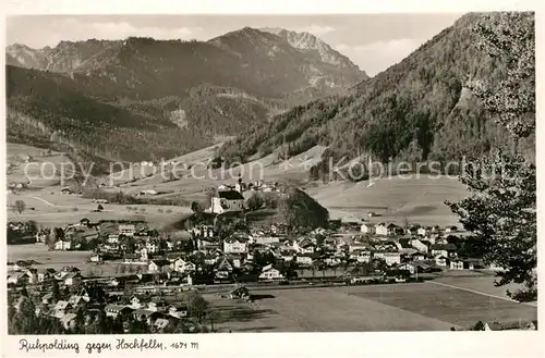 AK / Ansichtskarte Ruhpolding Fliegeraufnahme gegen Hochfelln Ruhpolding
