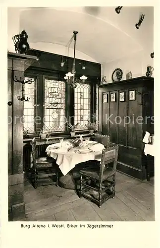 AK / Ansichtskarte Altena_Lenne Burg Erker im J?gerzimmer Altena_Lenne