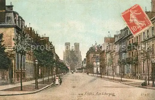 AK / Ansichtskarte Reims_Champagne_Ardenne Rue Liebergier Reims_Champagne_Ardenne