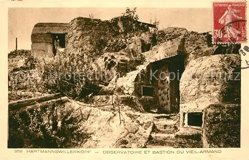 AK / Ansichtskarte Hartmannsweilerkopf Observatoire et Bastion deu vieil Armand Hartmannsweilerkopf