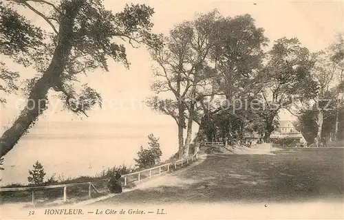 AK / Ansichtskarte Honfleur La Cote de Grace Honfleur