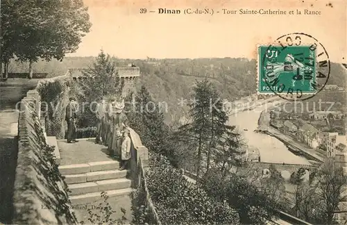 AK / Ansichtskarte Dinan Tour Sainte Catherine et la Rance Dinan