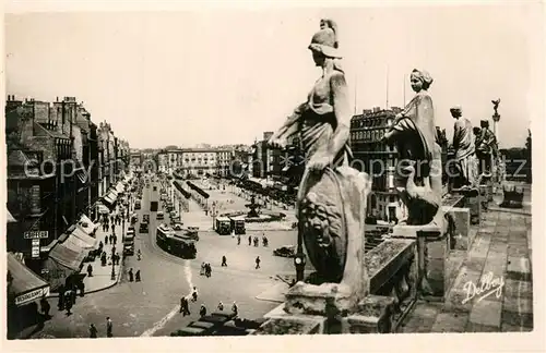 AK / Ansichtskarte Bordeaux Allees de Tourny Statues du Grand Theatre Bordeaux