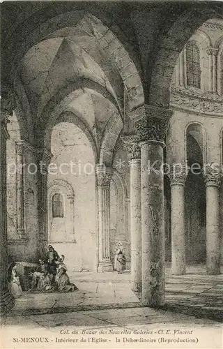 AK / Ansichtskarte Saint Menoux Eglise Saint Menoux