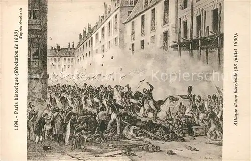 AK / Ansichtskarte Paris Revolution 1830 Paris
