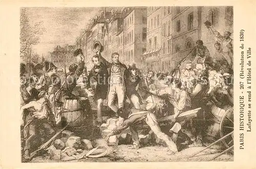 AK / Ansichtskarte Paris Revolutin de 1830 Paris