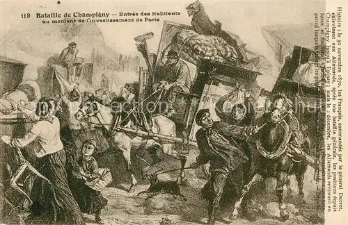 AK / Ansichtskarte Champigny_Yonne Entr?e des Habitents Champigny Yonne