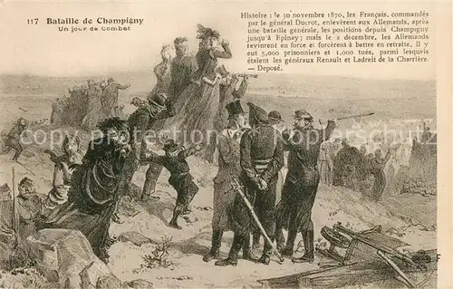 AK / Ansichtskarte Champigny_Yonne Un jour de Combat Champigny Yonne