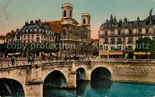 AK / Ansichtskarte Besancon_les_Bains Pont Battant Eglise  Besancon_les_Bains