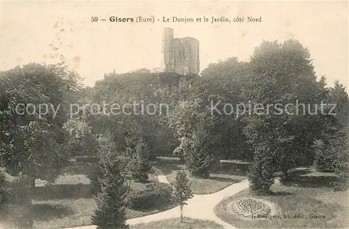 AK / Ansichtskarte Gisors_Eure Donjon et Jardin  Gisors Eure