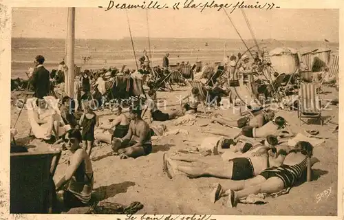 AK / Ansichtskarte Deauville sur Mer Plage Deauville sur Mer