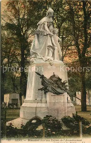 AK / Ansichtskarte Sens_Yonne Monument  Sens_Yonne