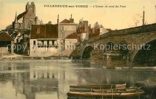 AK / Ansichtskarte Villeneuve sur Yonne Pont Villeneuve sur Yonne