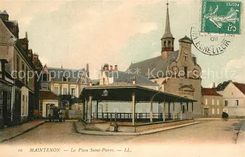 AK / Ansichtskarte Maintenon La Place Saint Pierre Maintenon