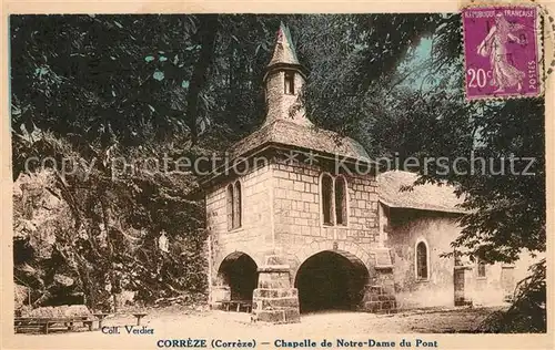 AK / Ansichtskarte Correze Chapelle de Notre Dame du Pont Correze