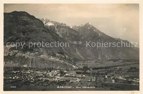 AK / Ansichtskarte Martigny_VS Vue generale Martigny VS