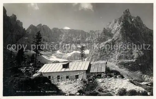 AK / Ansichtskarte Sorapiss Rifugio Lozzatti Sorapiss