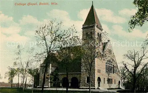 AK / Ansichtskarte Beloit_Wisconsin College Chapel 