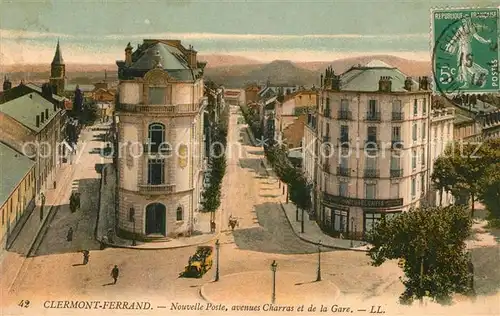 AK / Ansichtskarte Clermont_Ferrand_Puy_de_Dome Nouvelle Poste avenues Charras et de la Gare Clermont_Ferrand