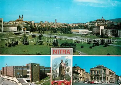 AK / Ansichtskarte Nitra Celkovy pohlad Prior Socha V Lenina Hotel Tatra Nitra