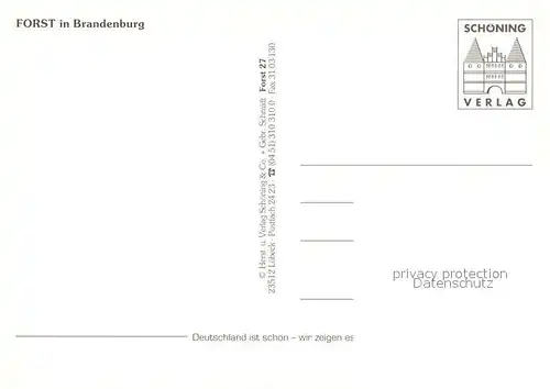 AK / Ansichtskarte Forst_Lausitz Teilansichten Wasserspiele Forst_Lausitz