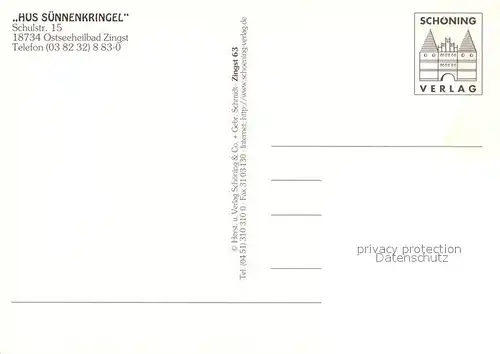 AK / Ansichtskarte Zingst_Ostseebad Hus Suennenkringel Fliegeraufnahme Zingst_Ostseebad