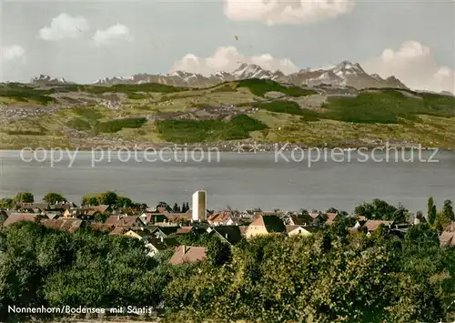 AK / Ansichtskarte Nonnenhorn Bodensee mit Saentis Nonnenhorn