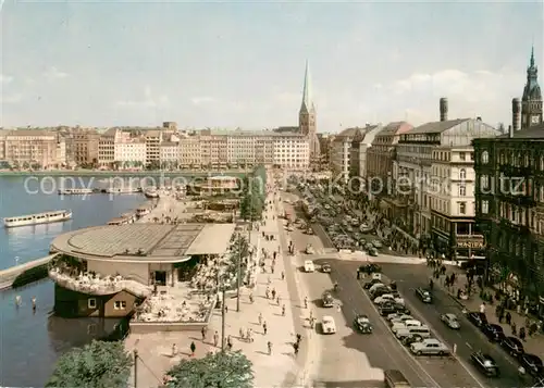 AK / Ansichtskarte Hamburg Jungfernstieg mit Binnenalster Hamburg