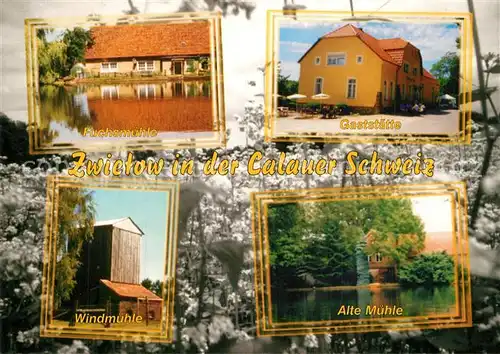 AK / Ansichtskarte Zwietow Fuchsmuehle Gaststaette Windmuehle Alte Muehle Zwietow