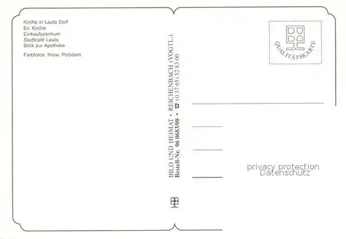 AK / Ansichtskarte Lauta_Hoyerswerda Ev Kirche Einkaufszentrum Stadtcafe Apotheke 