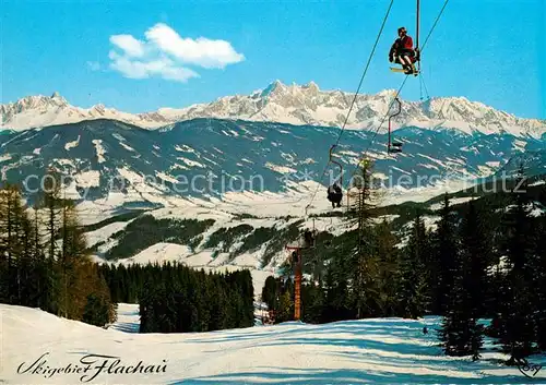 AK / Ansichtskarte Flachau Sessellift mit Bischofsmuetze und Hoher Dachstein Flachau